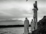 croix, paysage: irlande