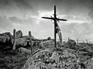 croix, paysage: aubrac, col de Bonnecombe
