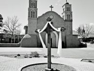 croix, paysage: Nouveau Mexique