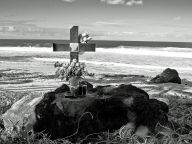 Réunion, croix en mémoire d'un disparu