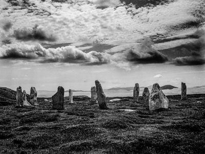 les petites callanish à l'île de lewis, écosse