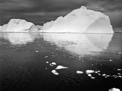 photo des pays nordiques, photo d'art, groenlandsoleil de minuit en baie de disko