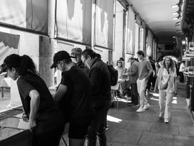 Photo de ville.Photo d'art. Photo noir et blanc. Photo de Madrid