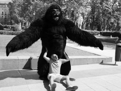 Photo de ville.Photo d'art. Photo noir et blanc. Photo de Madrid