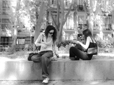 Photo de ville.Photo d'art. Photo noir et blanc. Photo de Madrid